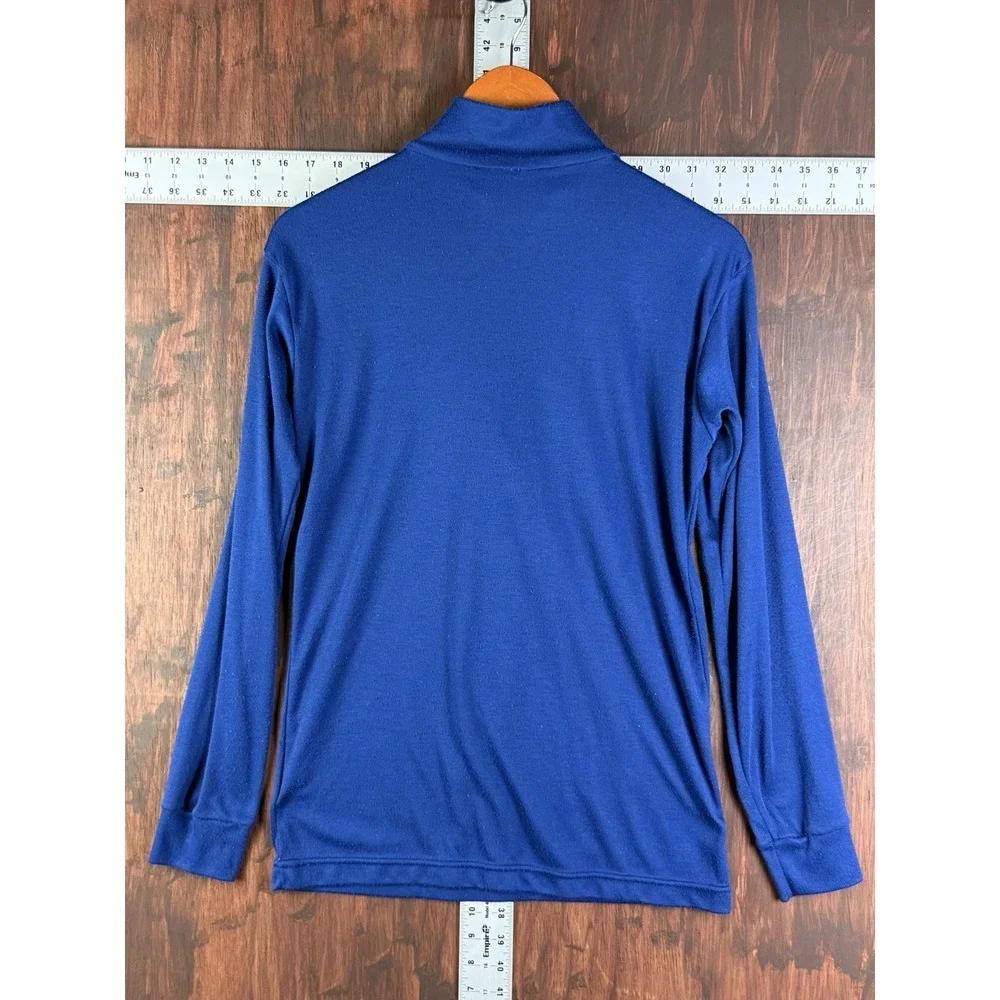 Patagonia‎ Capilene Lightweight 1/2 Zip Baselayer Pullover Blue USA Mens Medium